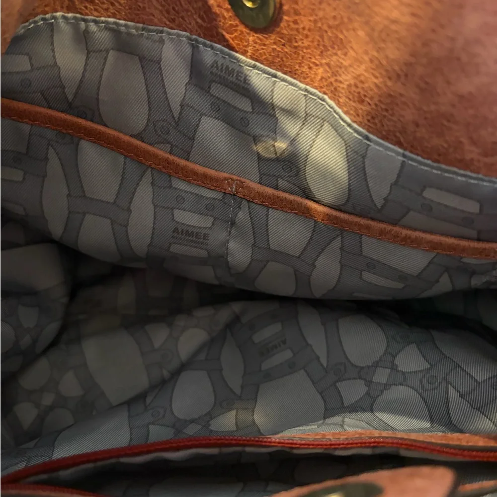 Aimee Kestenberg Distressed Rust Leather Hobo